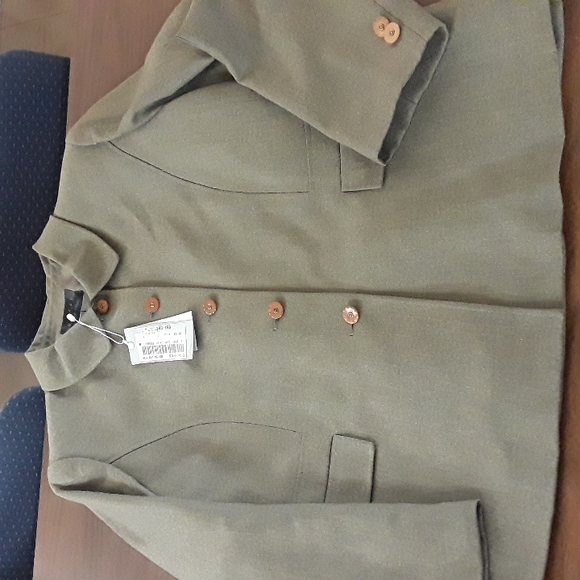 Rosée Womens blazer olive green in large 6/10/22 tub2 - Picture 1 of 2
